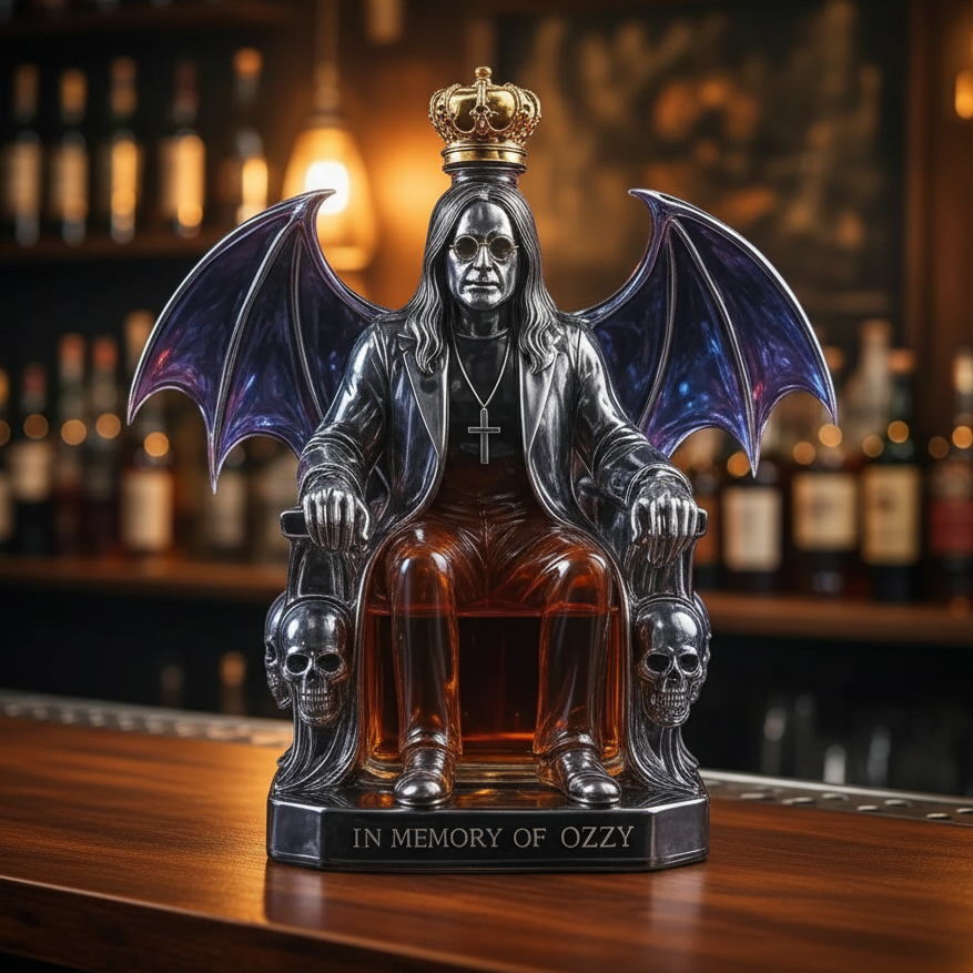 Whiskey Decanter – Rock Legend on the Throne