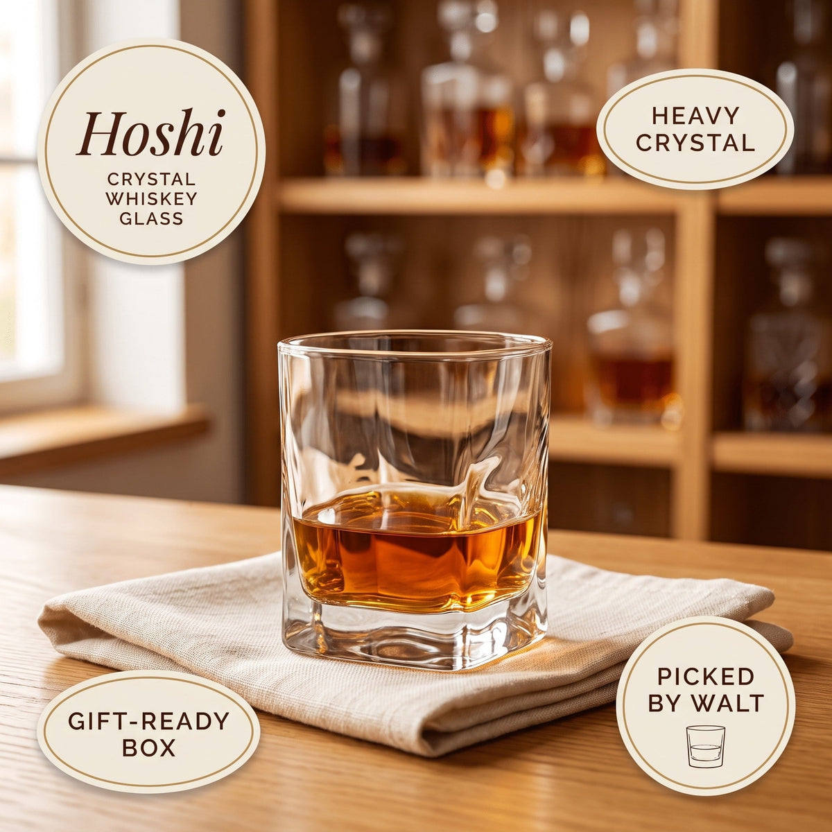 Japanese Crystal Whiskey Glass – Hoshi