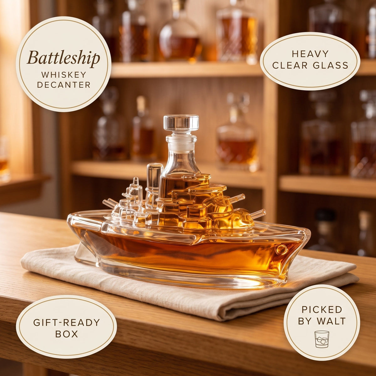 Whiskey Decanter – Battleship