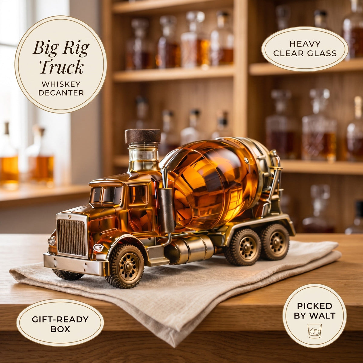 Whiskey Decanter – Big Rig Truck