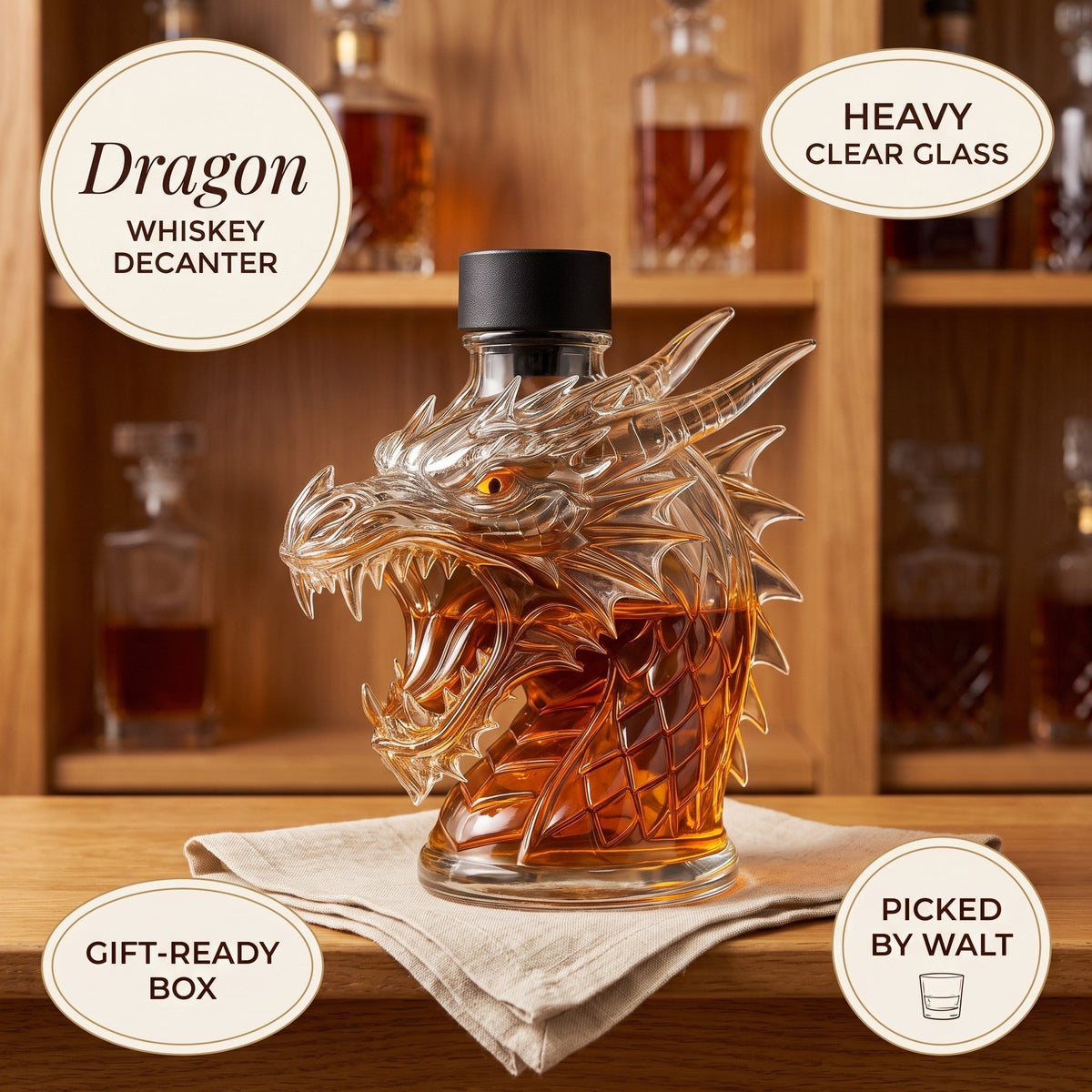 Whiskey Decanter – Dragon