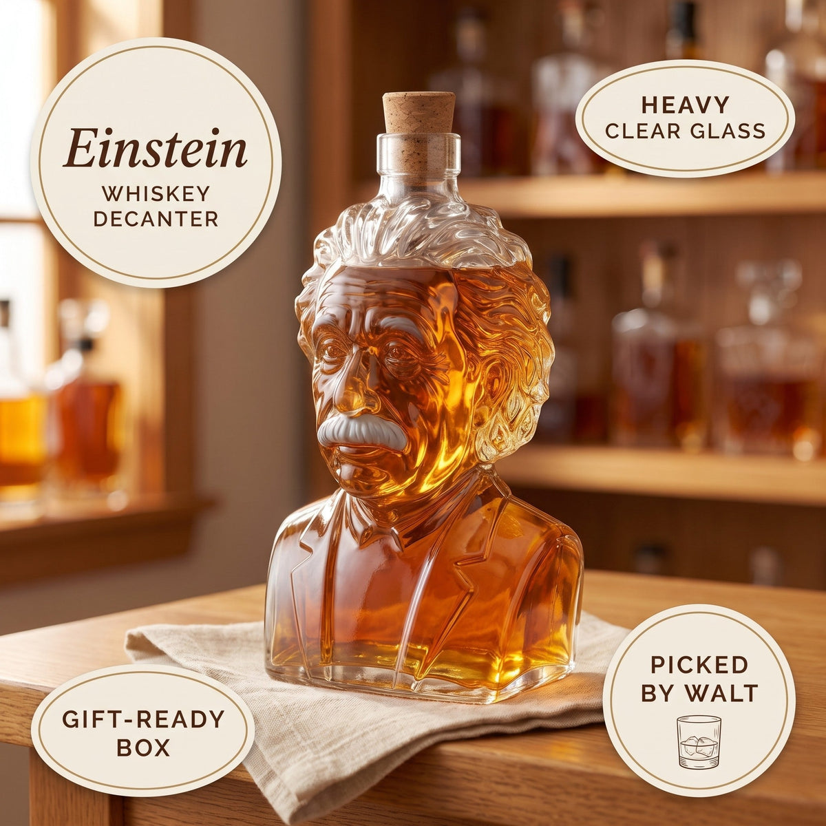 Whiskey Decanter – Einstein