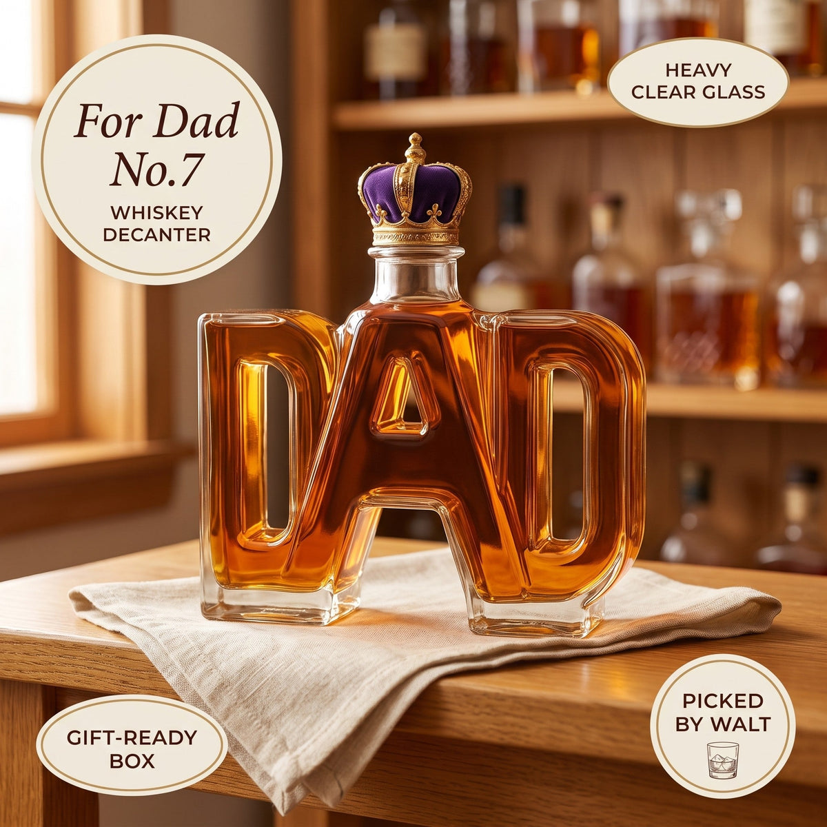 Whiskey Decanter – For Dad No.7