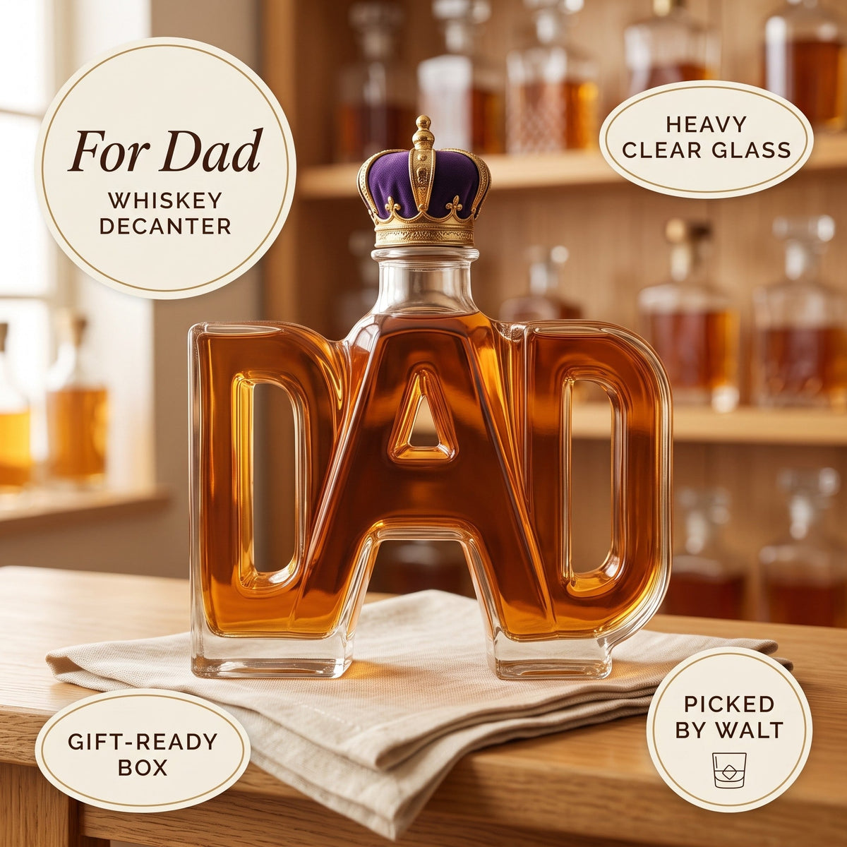 Whiskey Decanter – For Dad