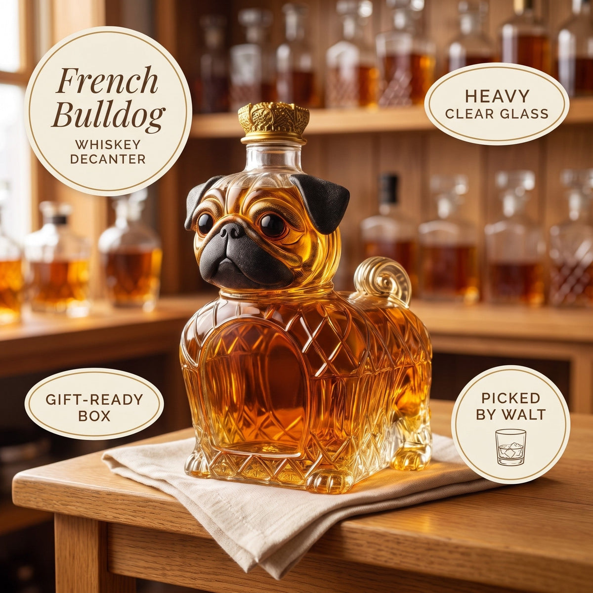 Whiskey Decanter – French Bulldog