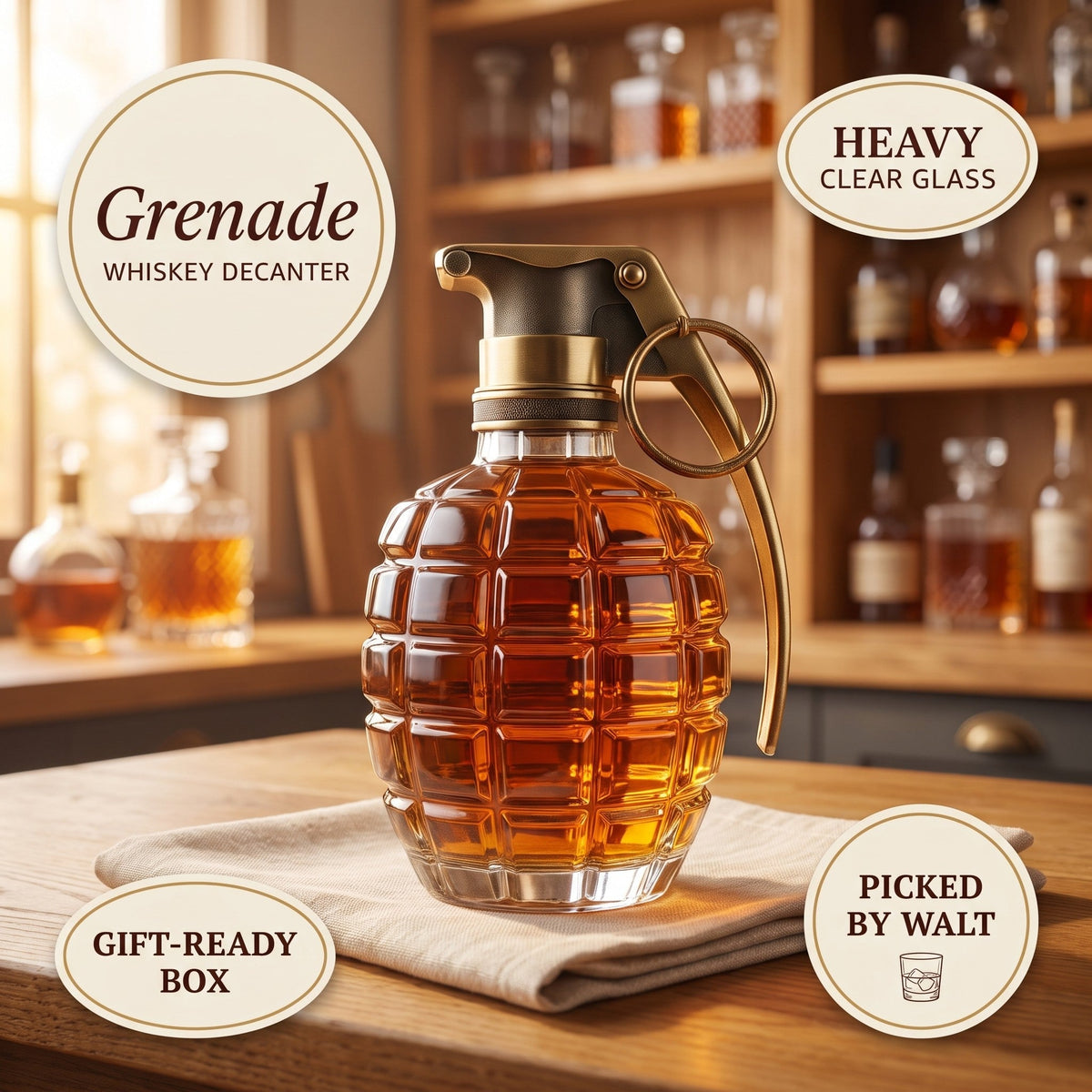 Whiskey Decanter – Grenade