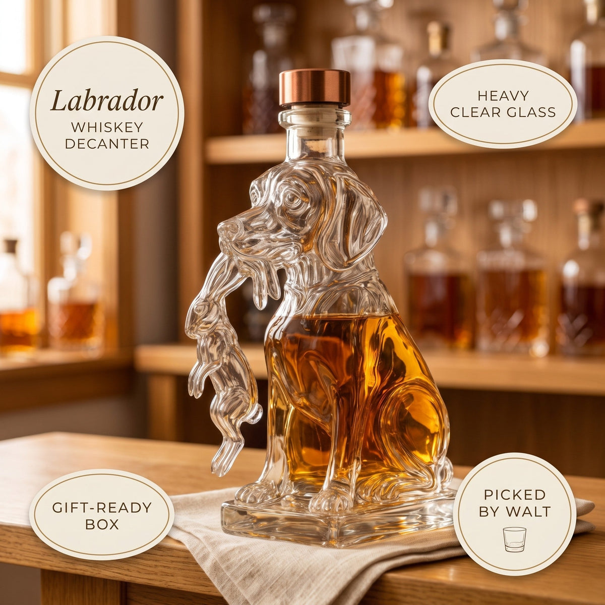 Whiskey Decanter – Labrador