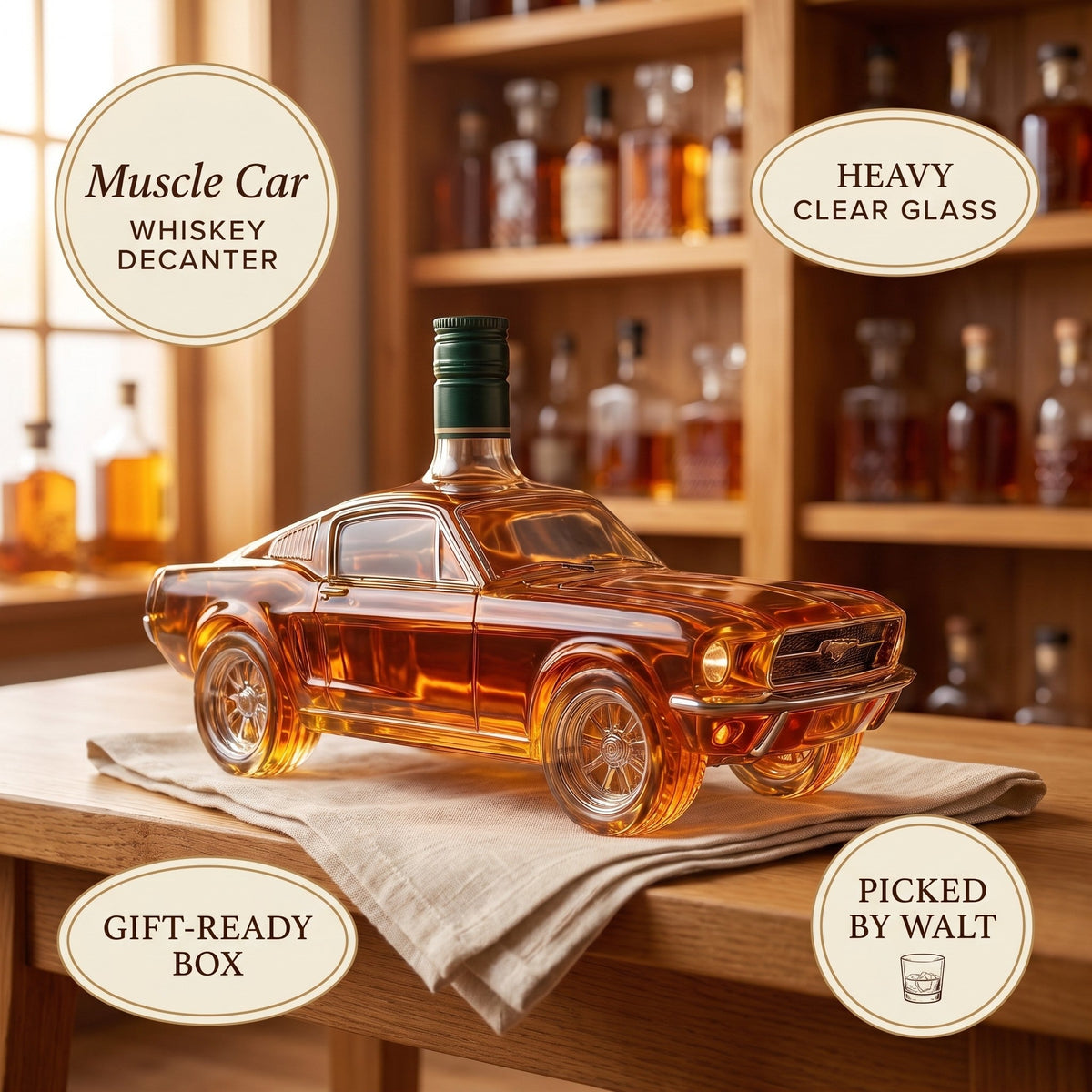 Whiskey Decanter – Muscle Car