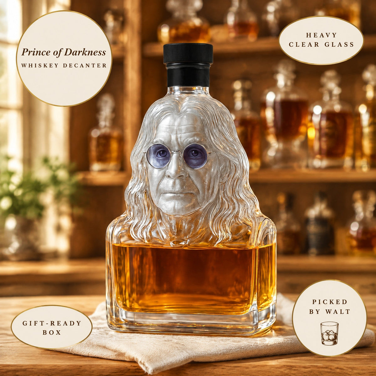 Whiskey Decanter – Prince of Darkness