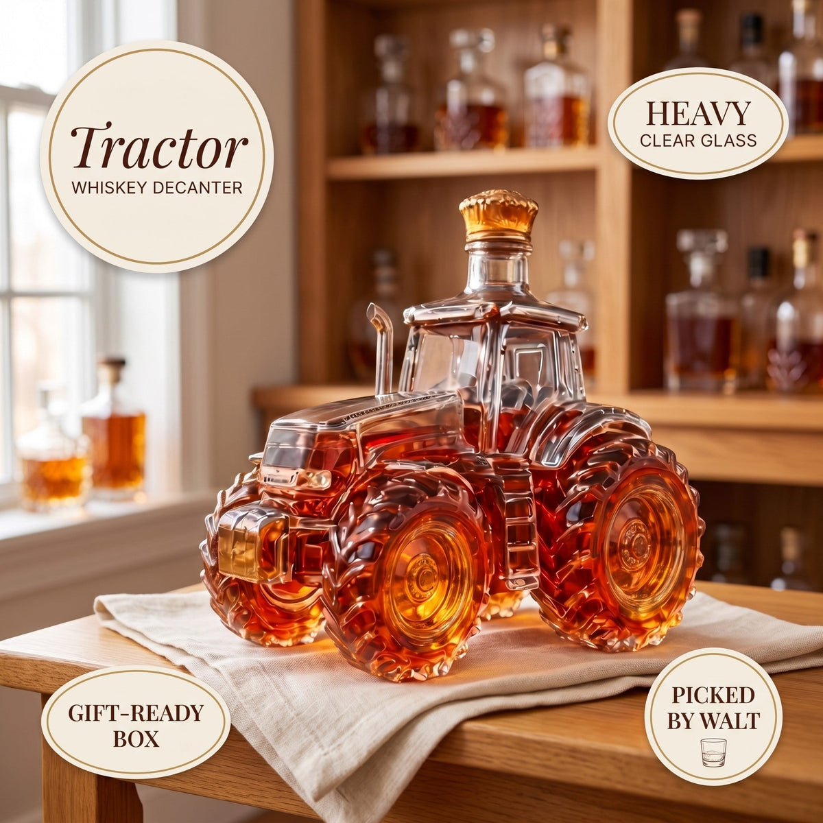 Whiskey Decanter – Tractor