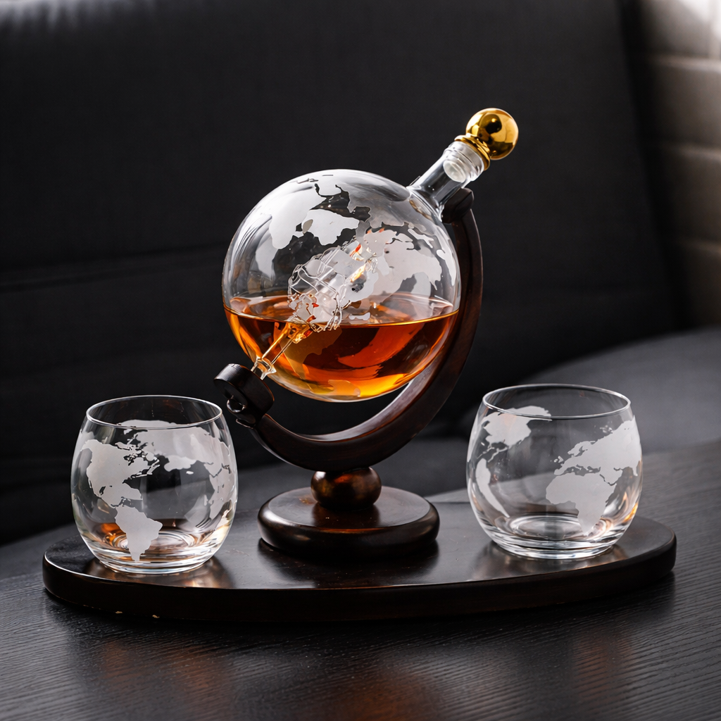 Whiskey Decanter – World Globe