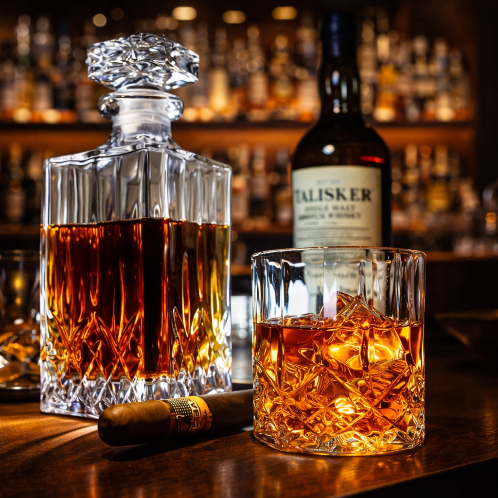 Whiskey Decanter – Bottle & Glasses Set