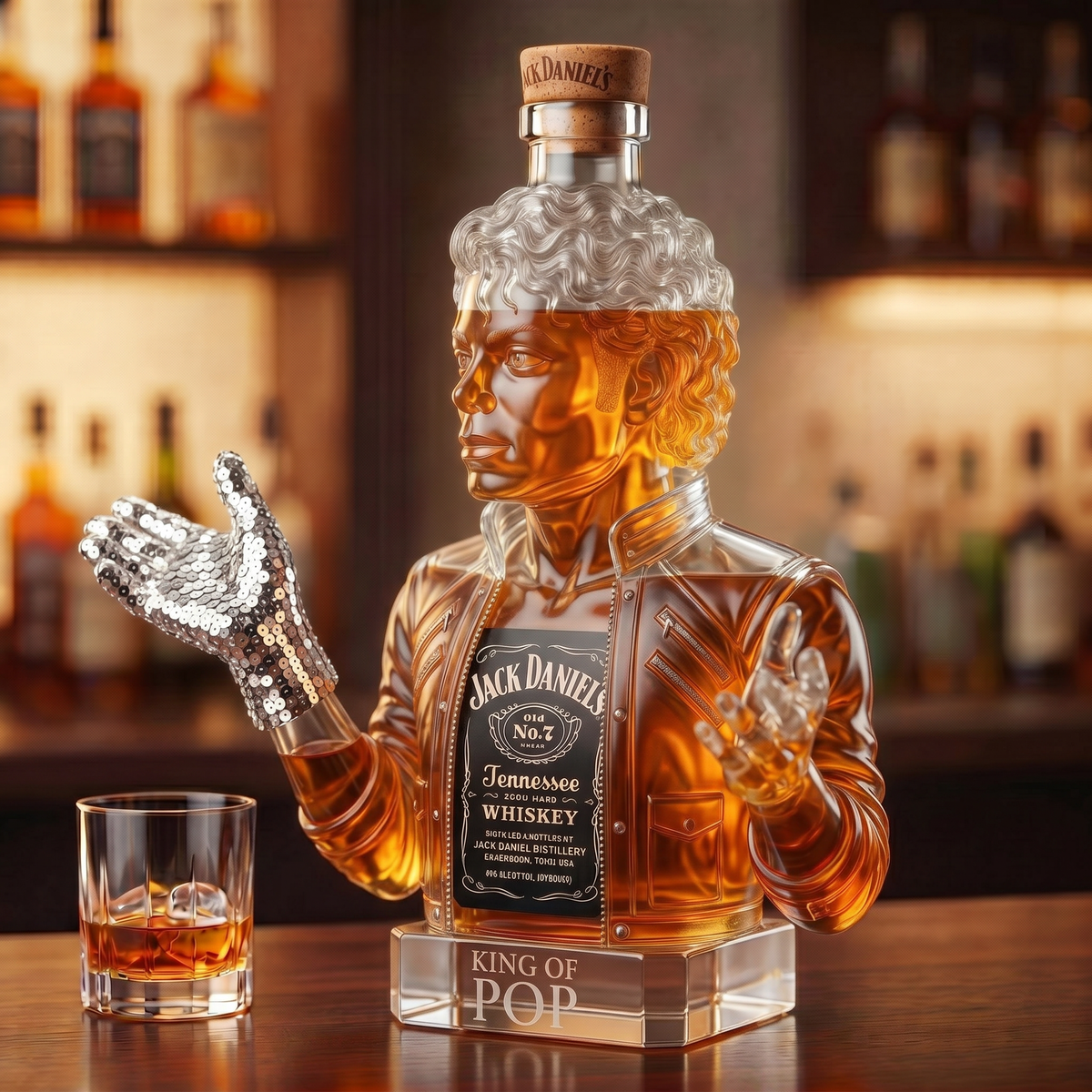 Whiskey Decanter – King of Pop