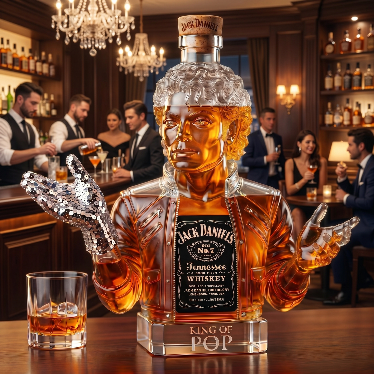 Whiskey Decanter – King of Pop