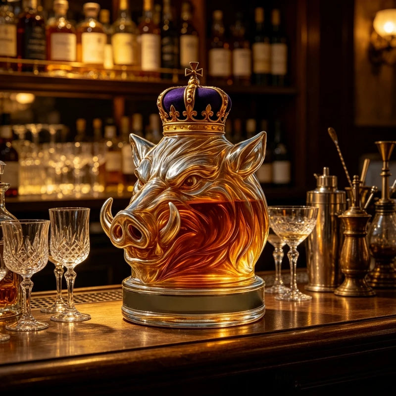 Whiskey Decanter – Wild Boar
