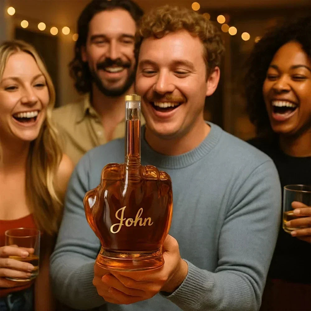 Whiskey Decanter – Middle Finger