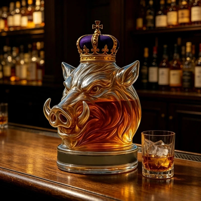 Whiskey Decanter – Wild Boar