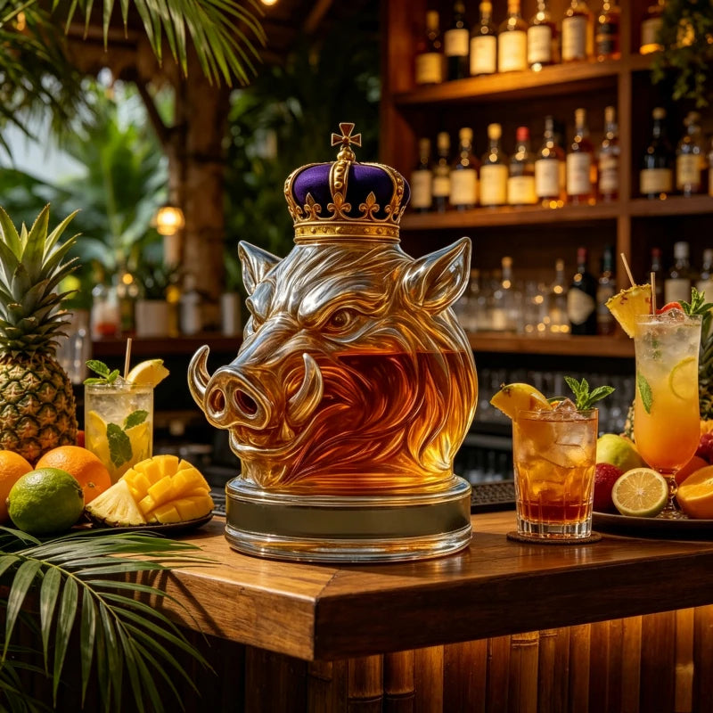 Whiskey Decanter – Wild Boar