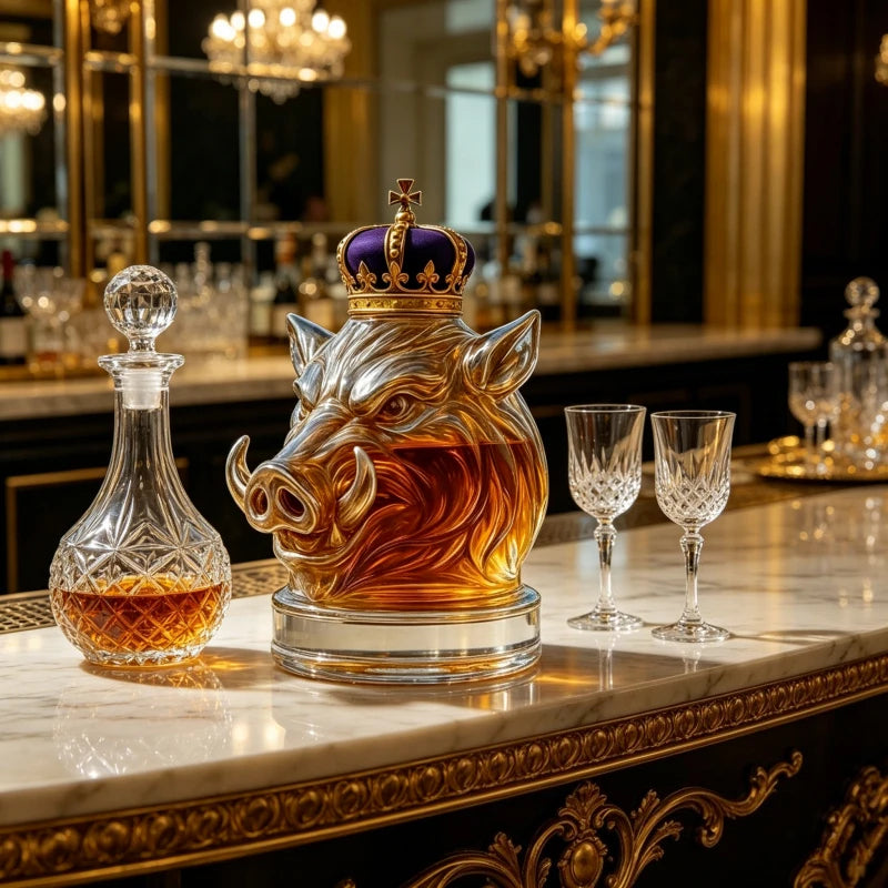 Whiskey Decanter – Wild Boar