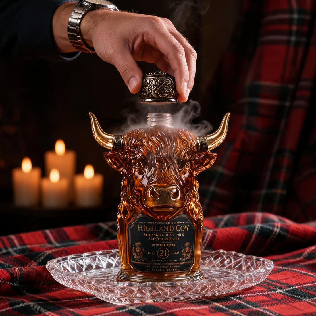 Whiskey Decanter – Highland Cow