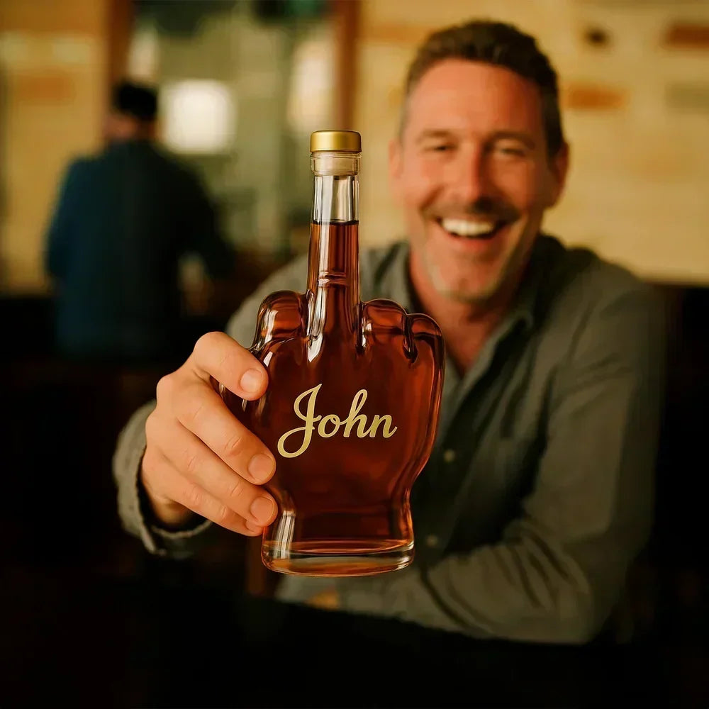 Whiskey Decanter – Middle Finger