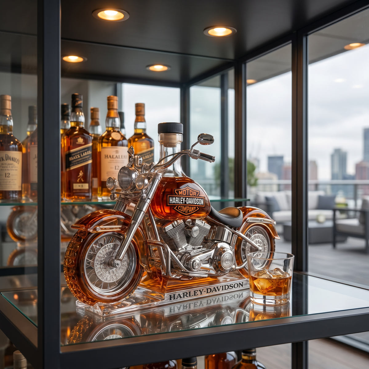 Whiskey Decanter – Motorcycle