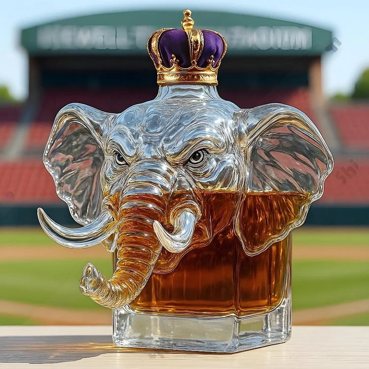 Whiskey Decanter – Crowned Elephant