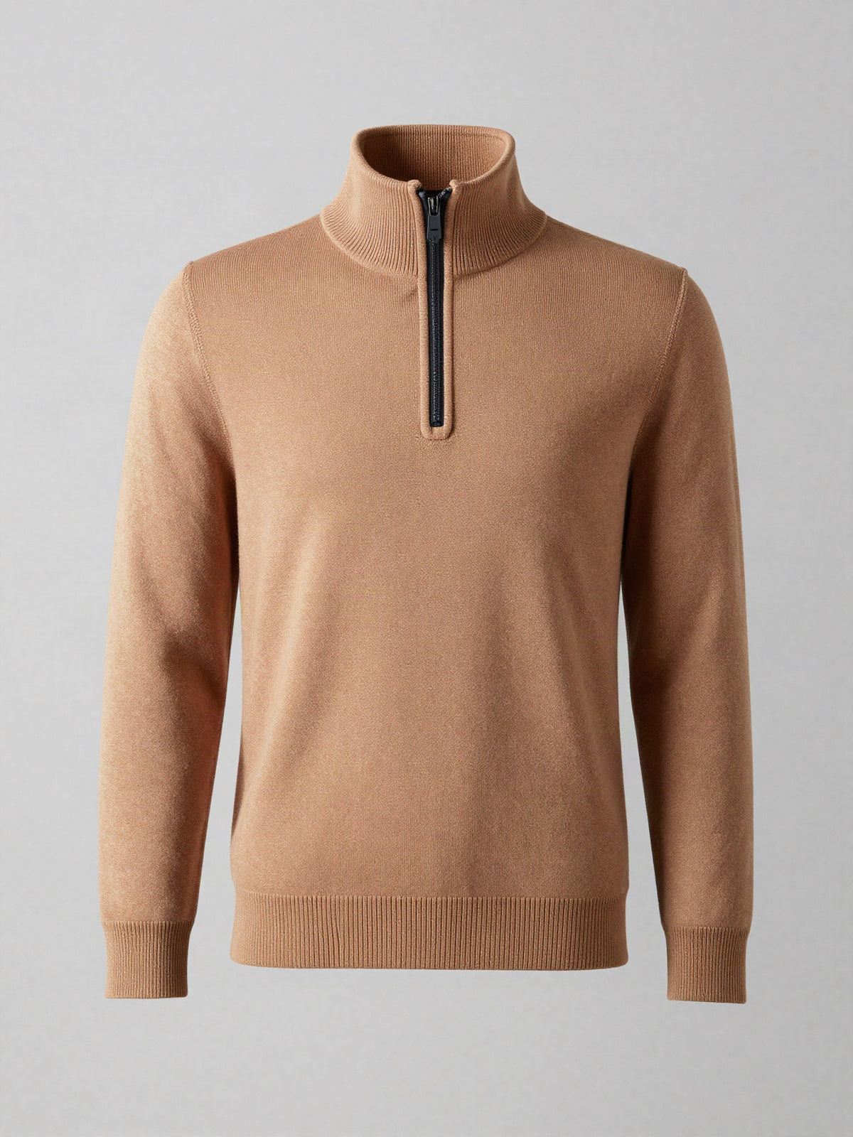 Brimlow - Half Zip Sweater with Funnel Neck