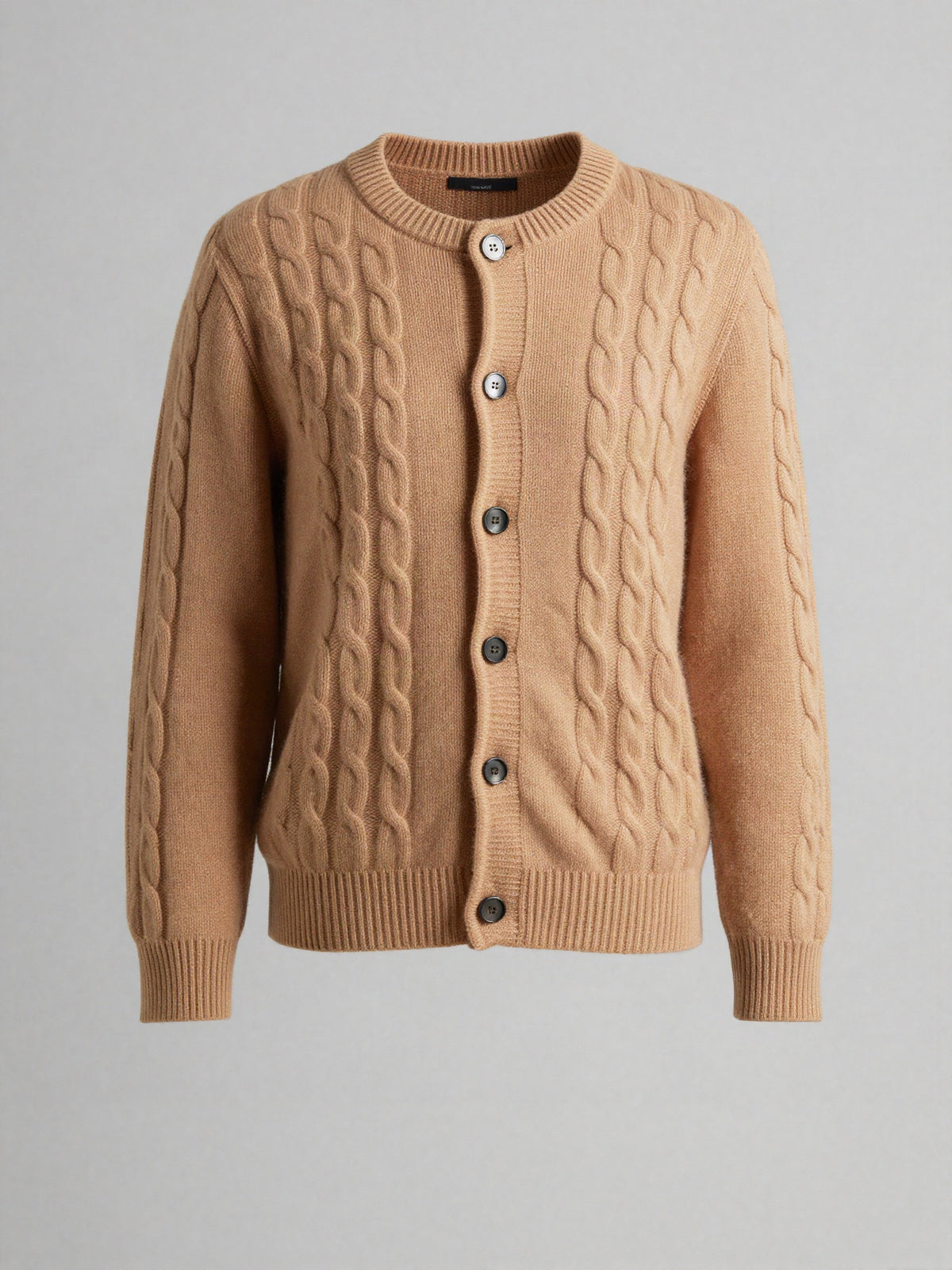 Delsanne - Cable Knit Cardigan with Button Front
