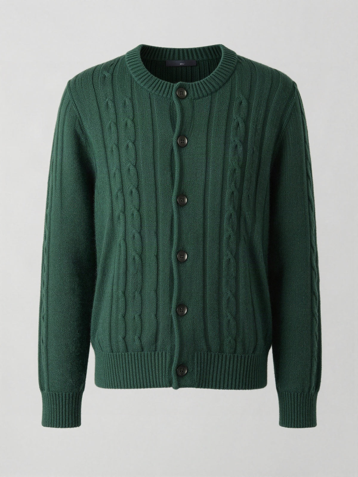 Delsanne - Cable Knit Cardigan with Button Front