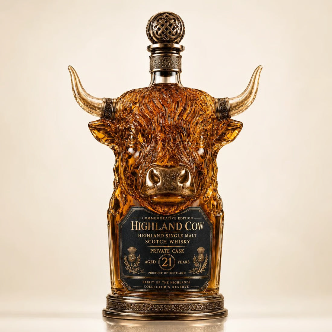 Whiskey Decanter – Highland Cow