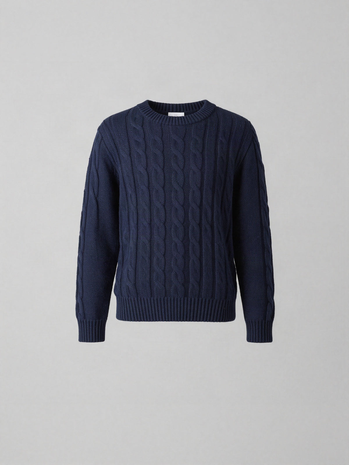 Elmshaw - Cable Knit Sweater with Saddle Shoulders
