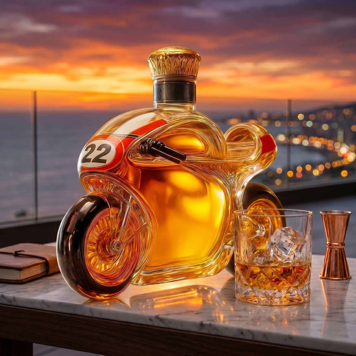 Whiskey Decanter – Racing Bike