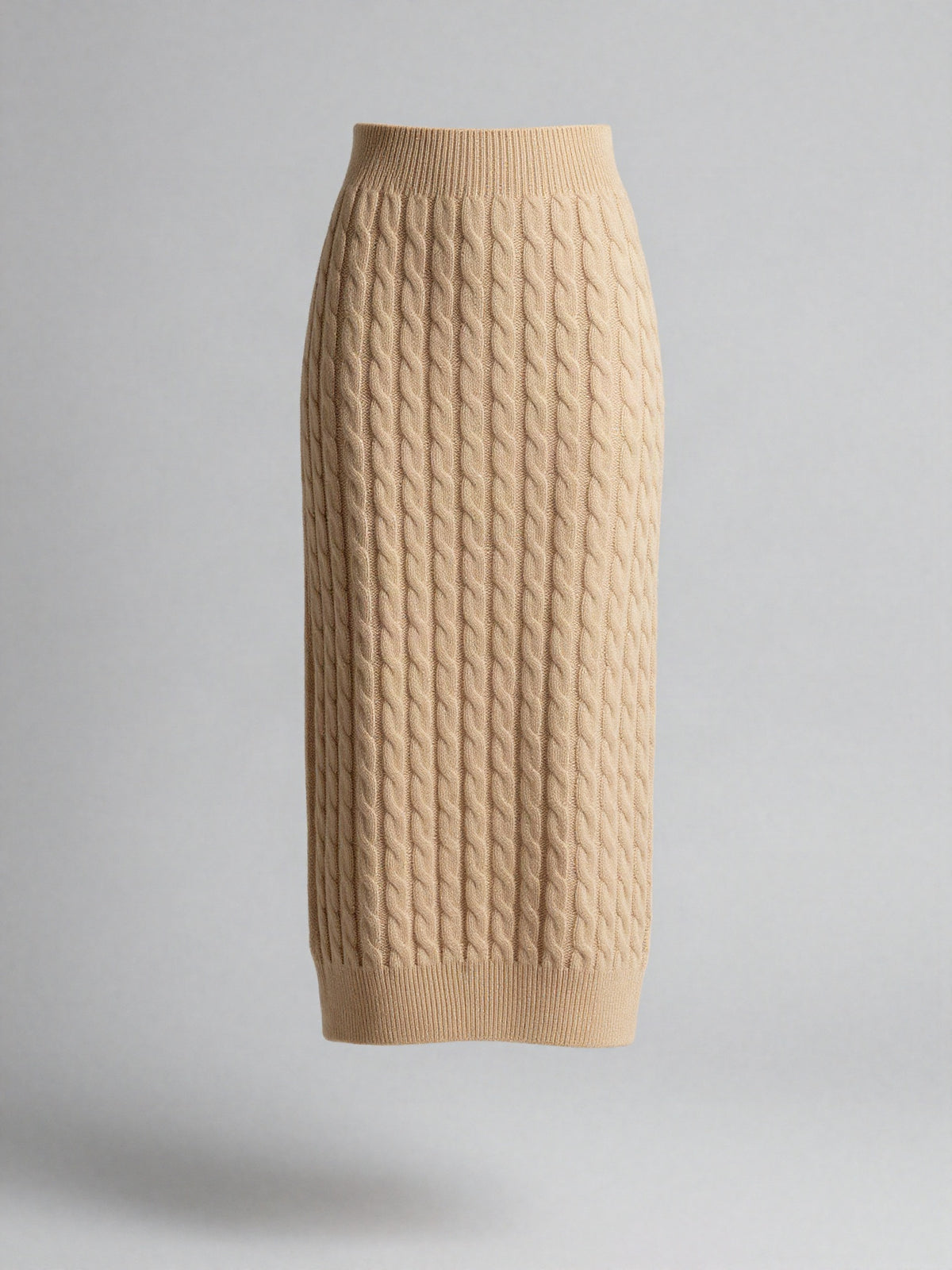 Ferrowyn - Cable Knit Column Skirt
