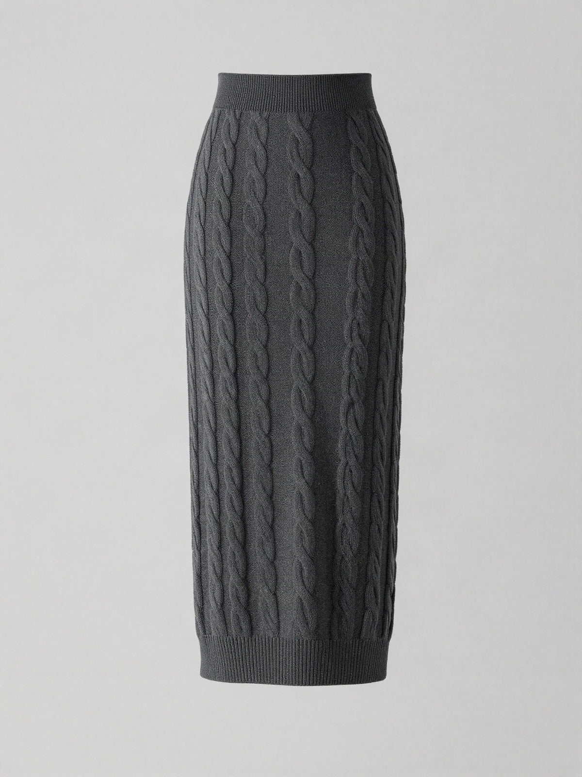 Ferrowyn - Cable Knit Column Skirt