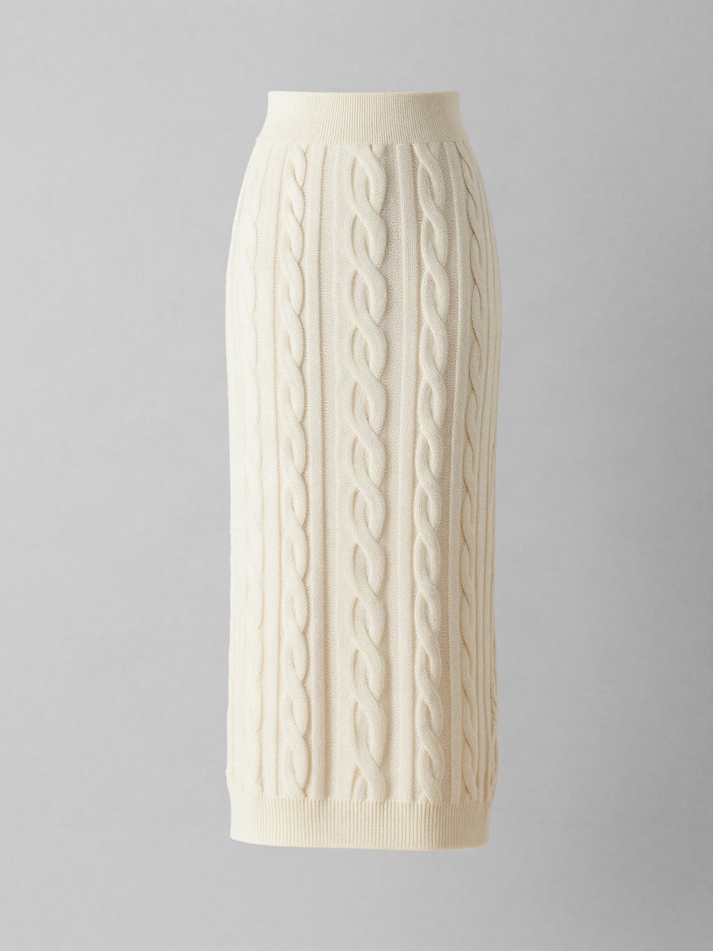 Ferrowyn - Cable Knit Column Skirt