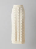 Ferrowyn - Cable Knit Column Skirt