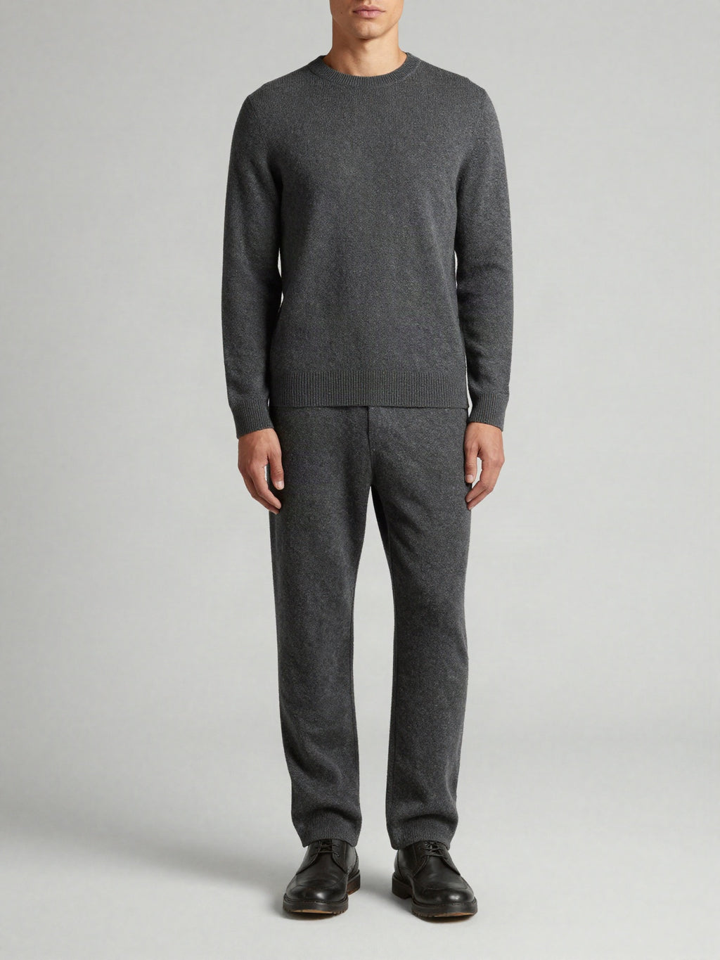 Halvorne - Textured Knit Trousers with Drawstring Waist