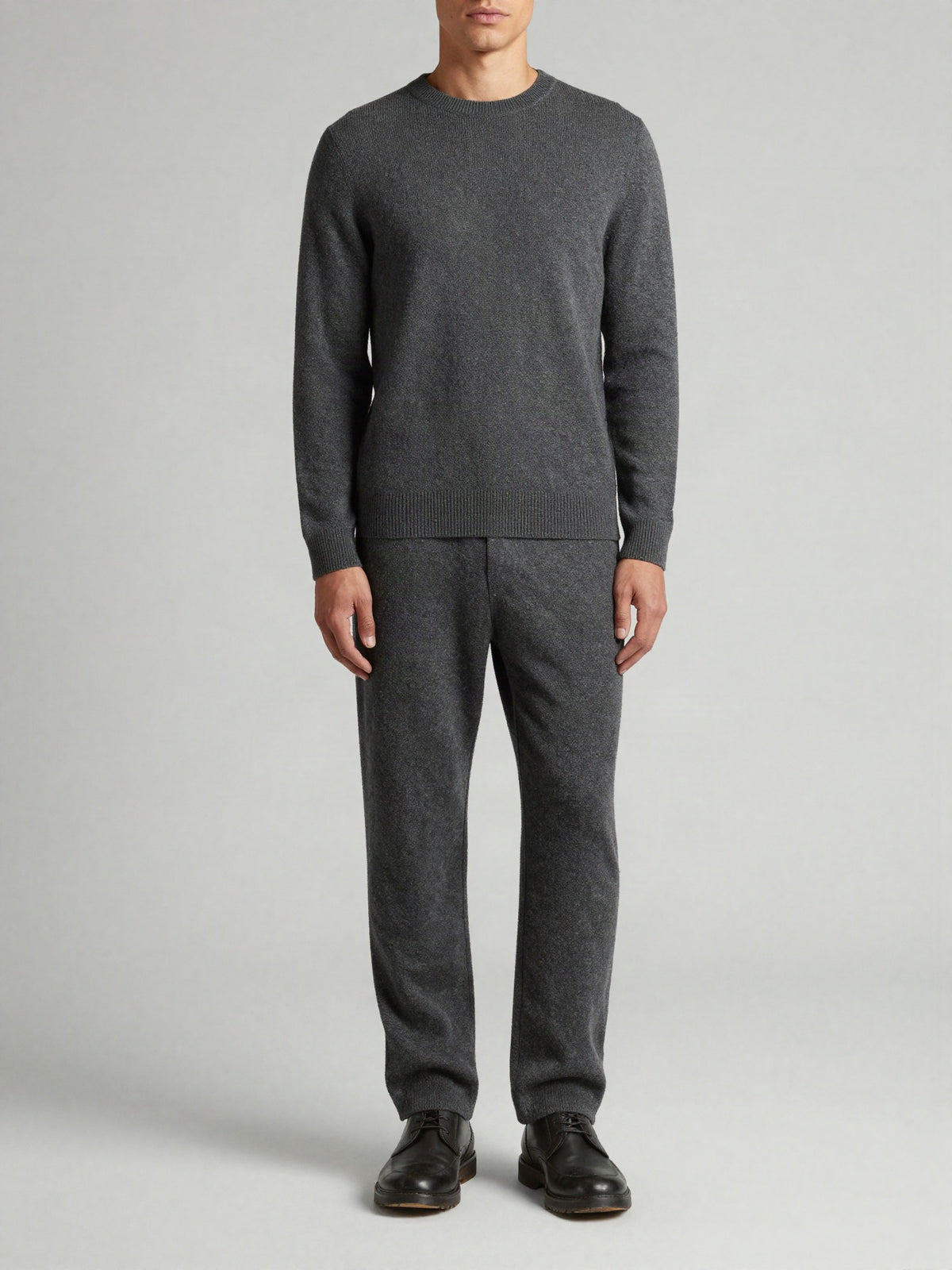 Halvorne - Textured Knit Trousers with Drawstring Waist