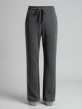 Halvorne - Textured Knit Trousers with Drawstring Waist