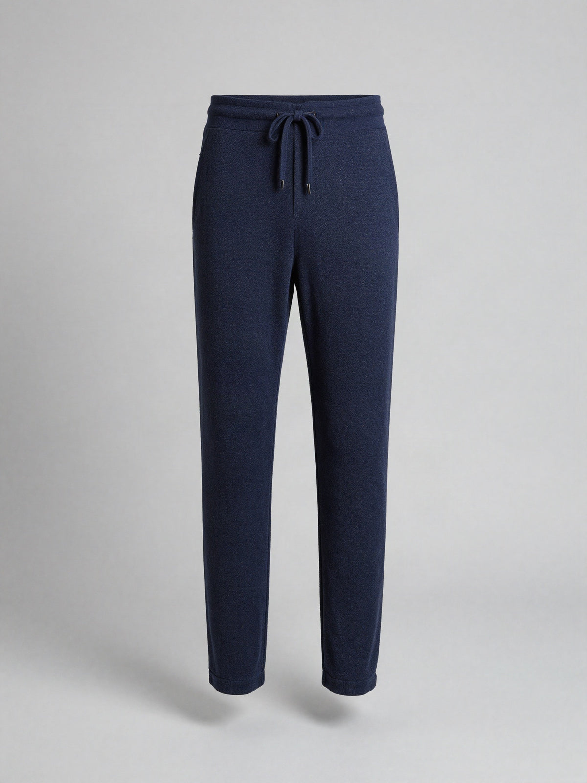 Halvorne - Textured Knit Trousers with Drawstring Waist