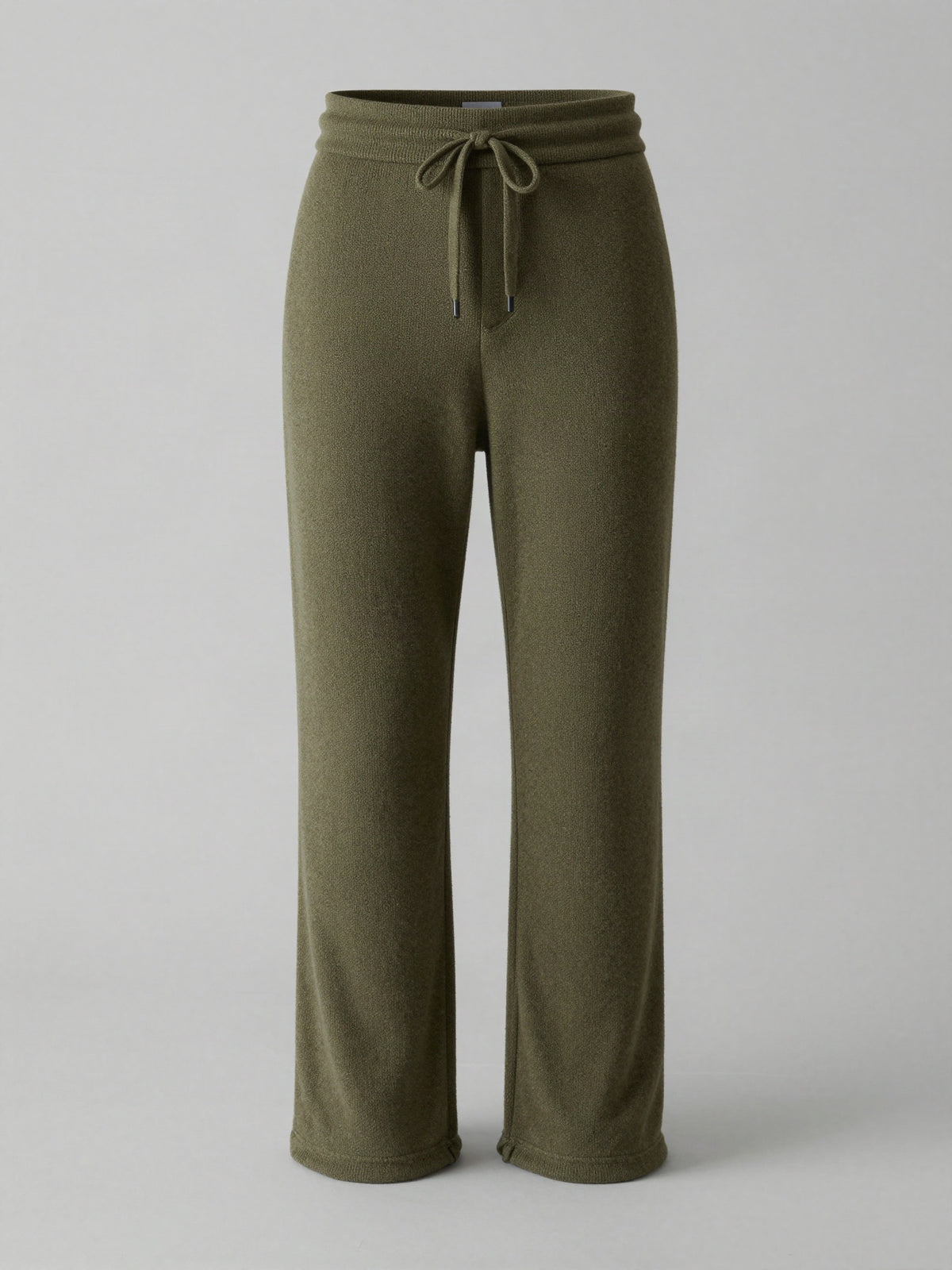 Halvorne - Textured Knit Trousers with Drawstring Waist