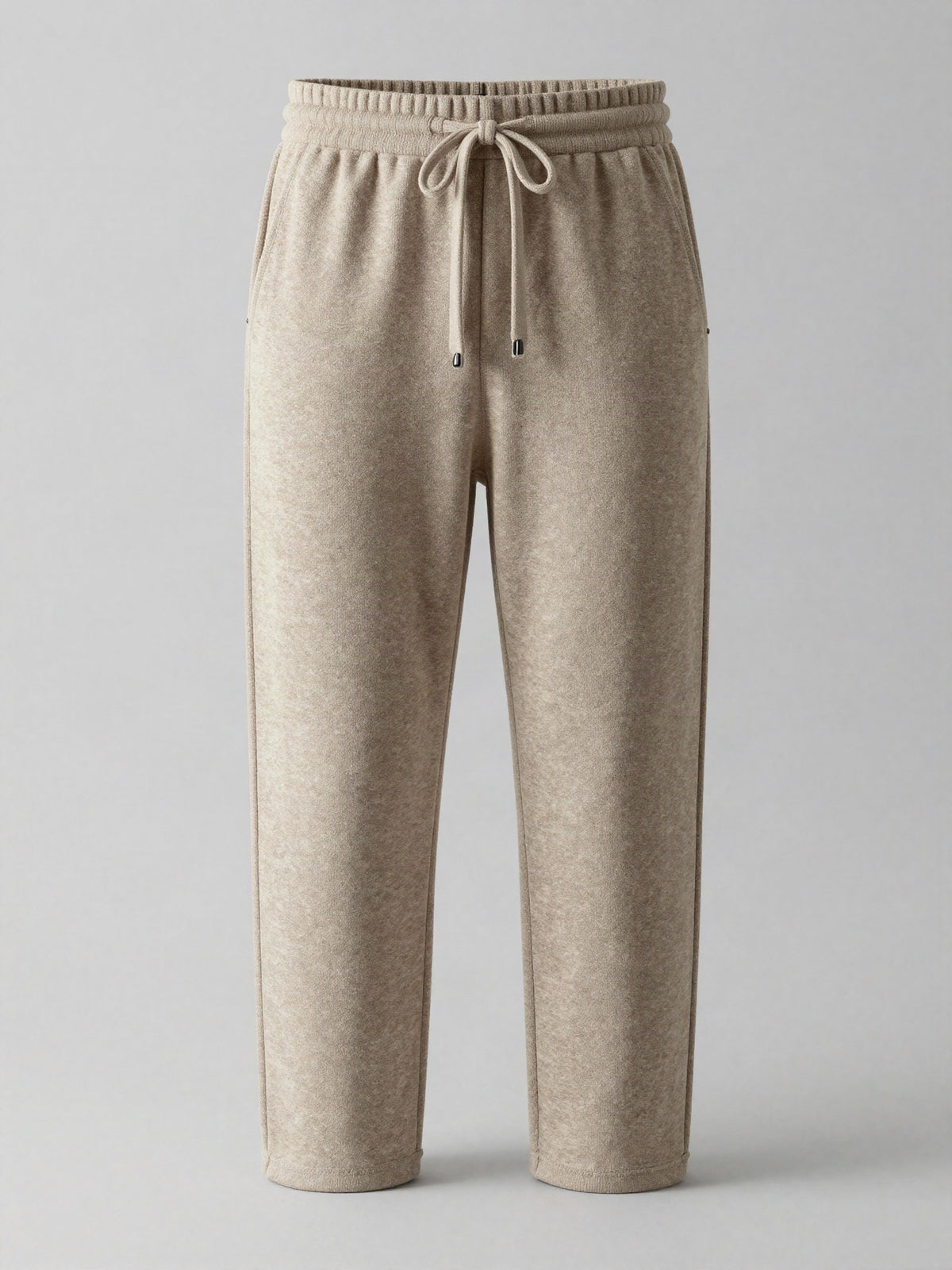 Halvorne - Textured Knit Trousers with Drawstring Waist