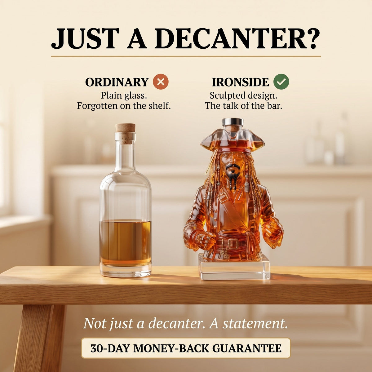 Whiskey Decanter – Captain