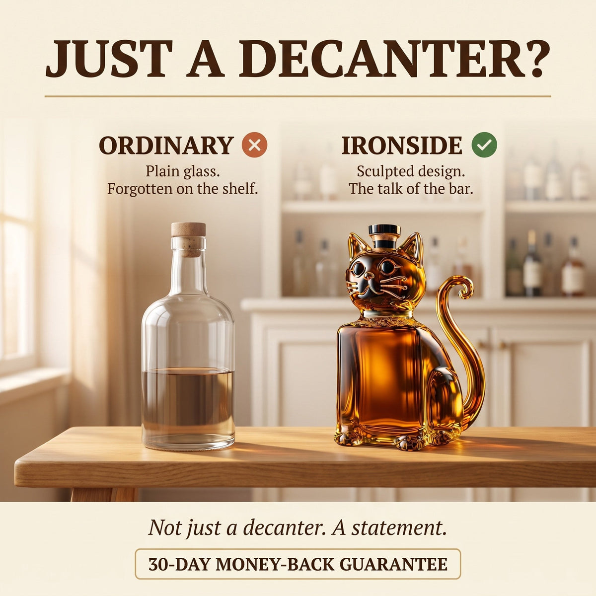 Whiskey Decanter – Cat