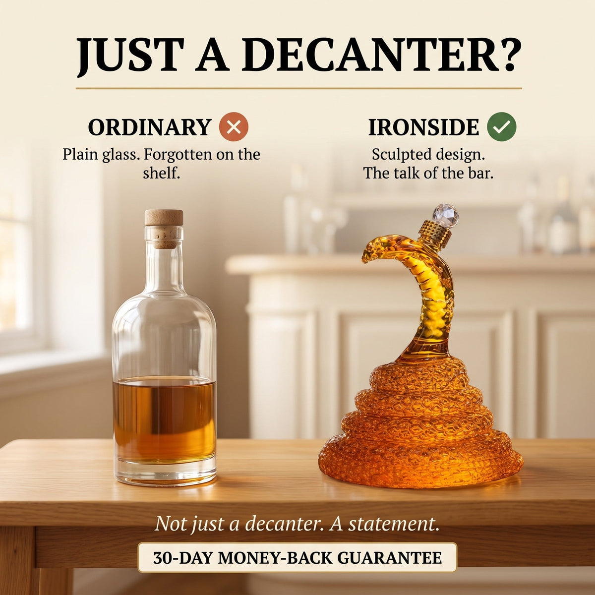 Whiskey Decanter – Cobra