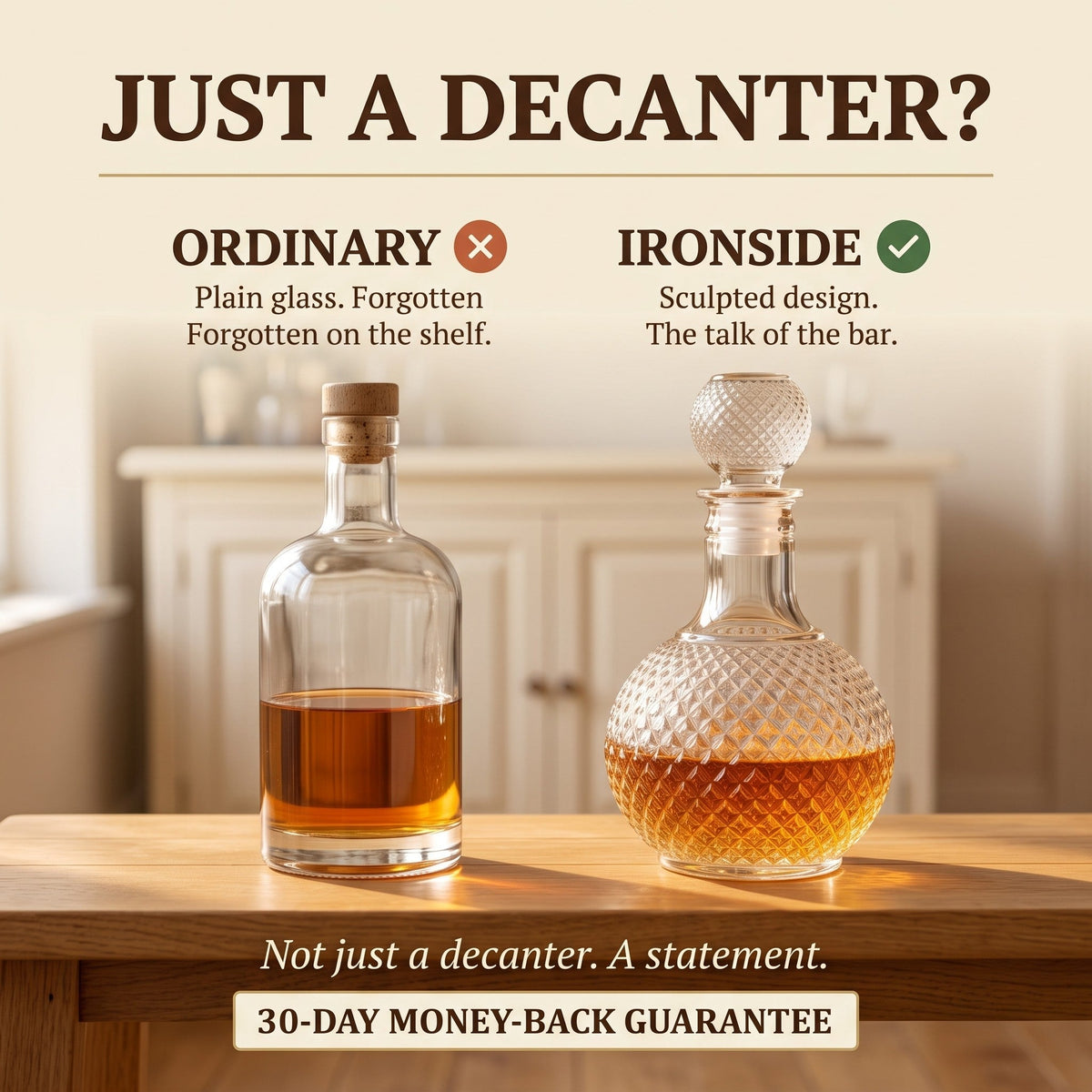 Whiskey Decanter – Diamond Cut