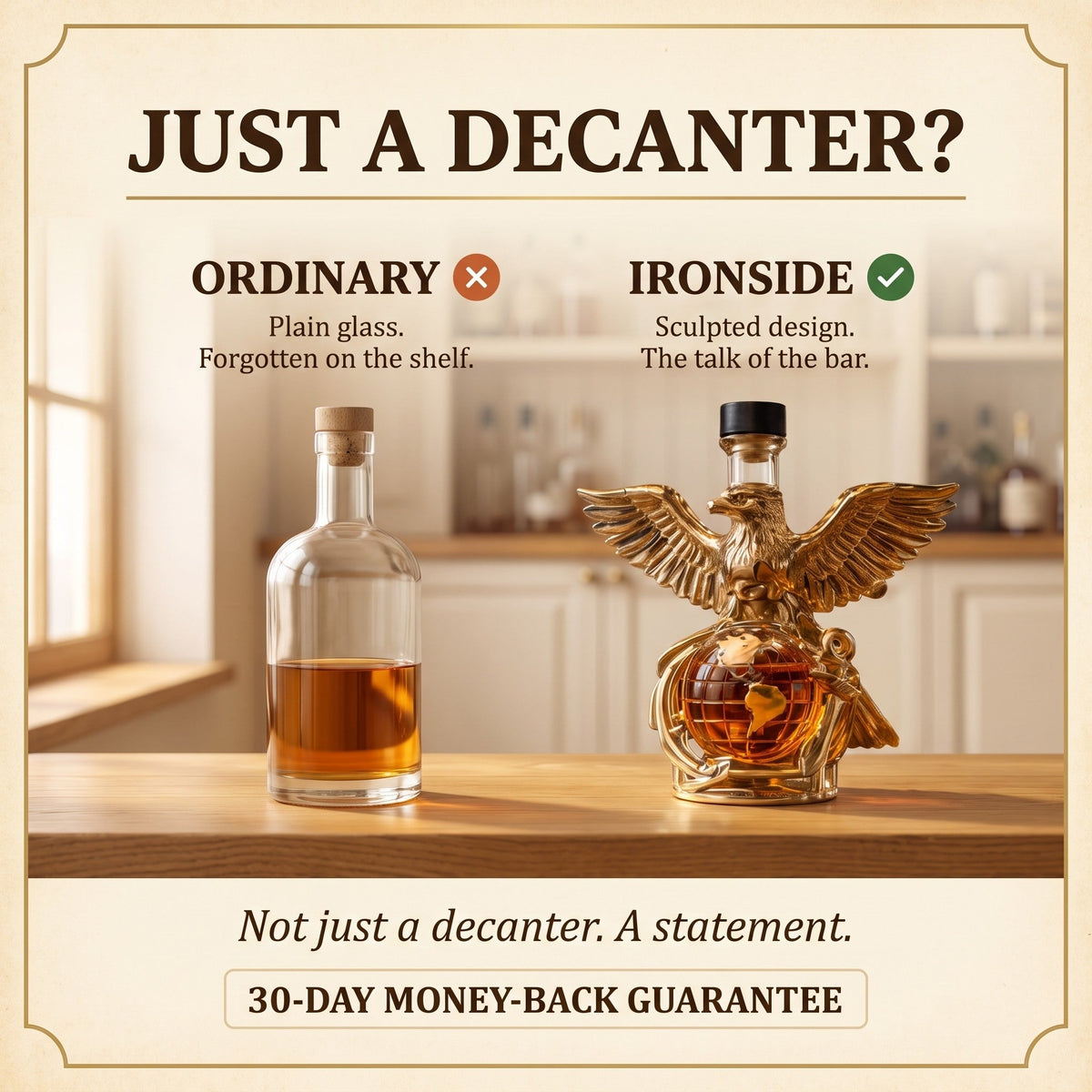 Whiskey Decanter – Heraldic Eagle