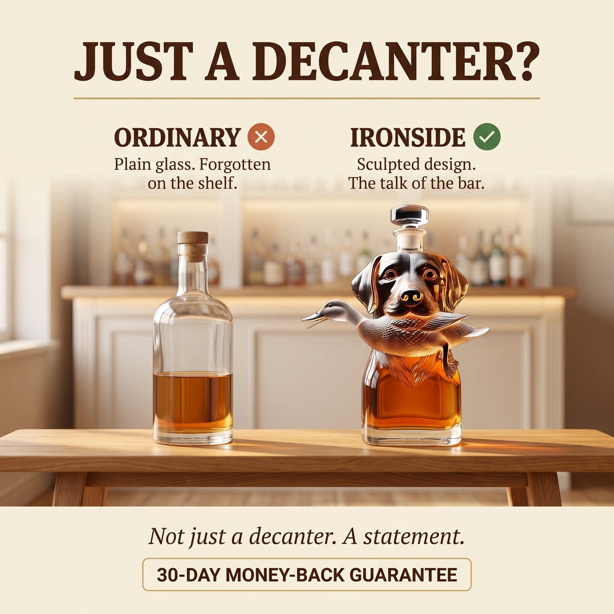 Whiskey Decanter – Hunting Dog