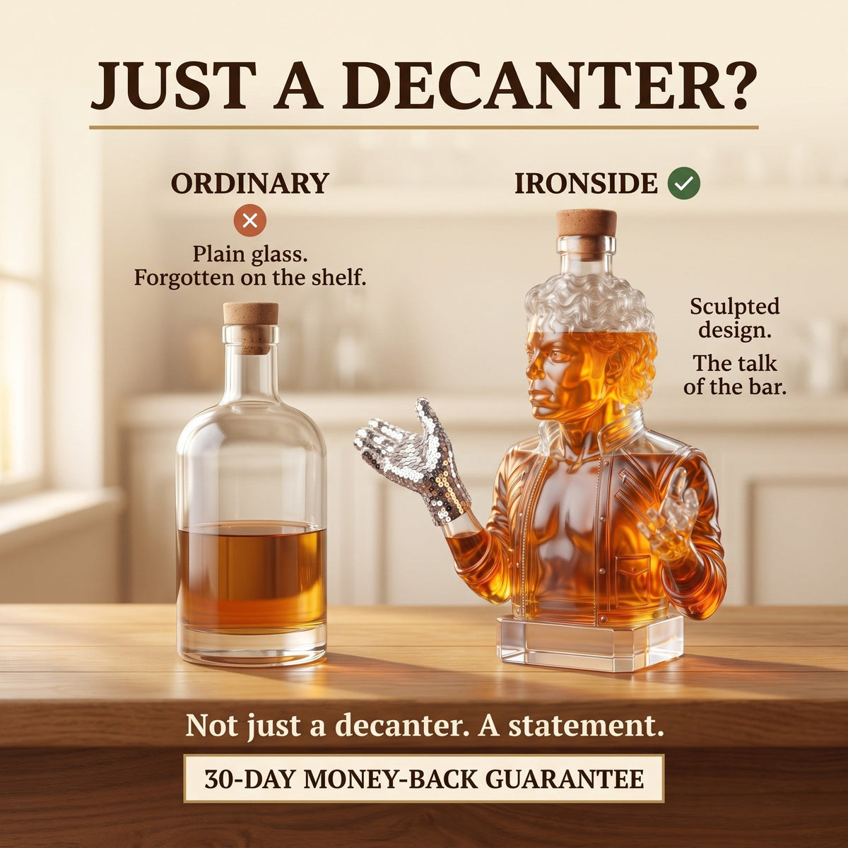 Whiskey Decanter – King of Pop